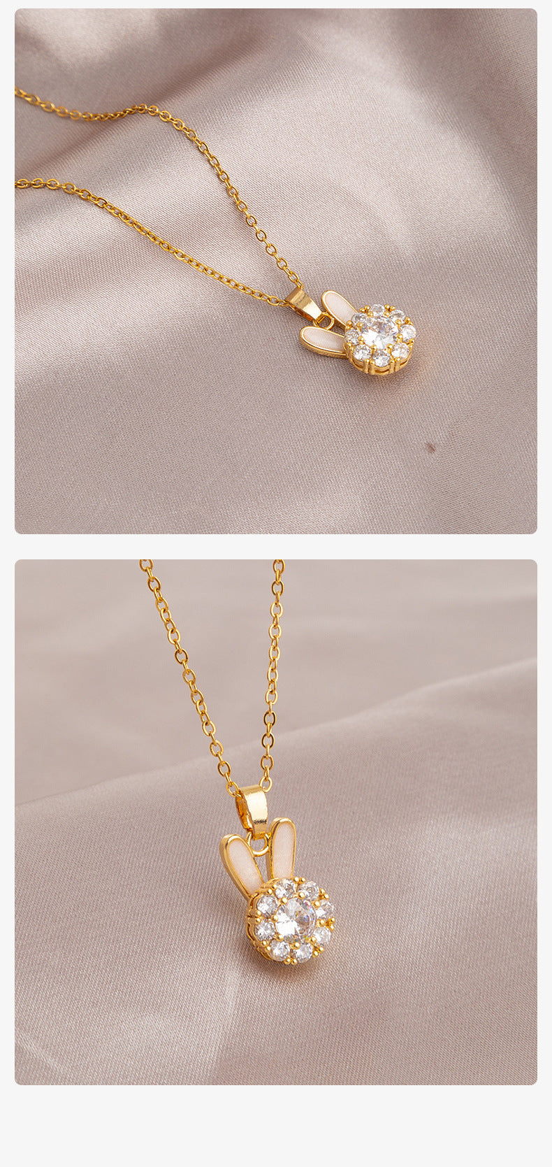 Necklace,stainless Steel,with Rolling Rabbit,Only Self-pickup Is Supported, And The Displayed Prices Are All Self-pickup Prices