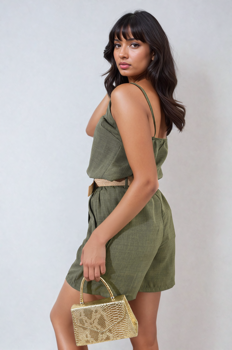 Strappy Button Top-3